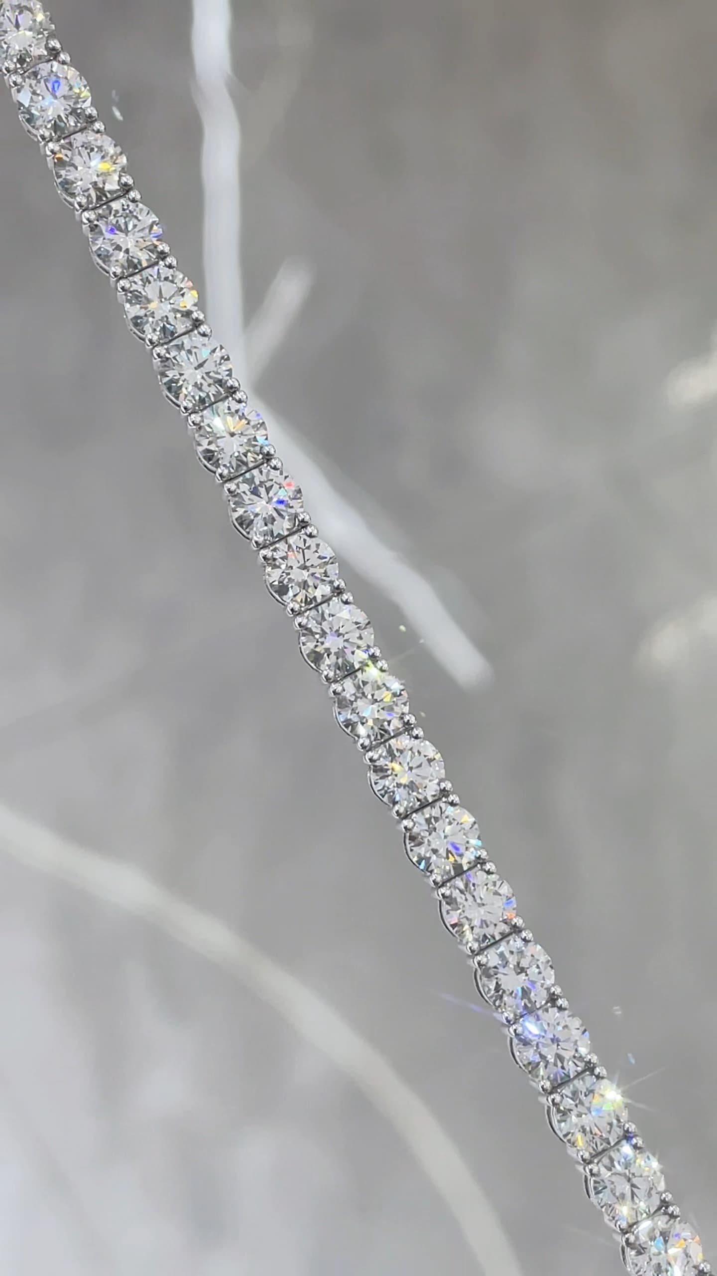 18K 金 40 分網球手鍊 - 視角 1