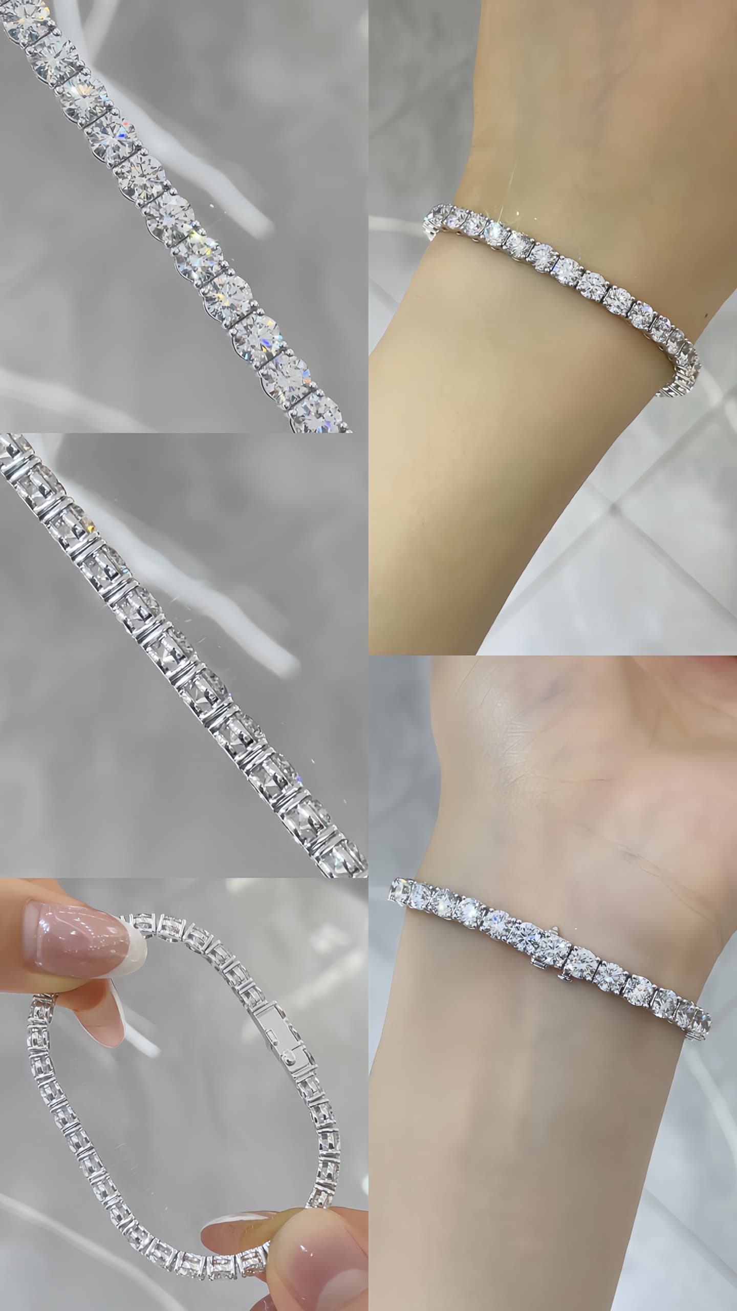 18K 金 40 分網球手鍊 - 視角 6