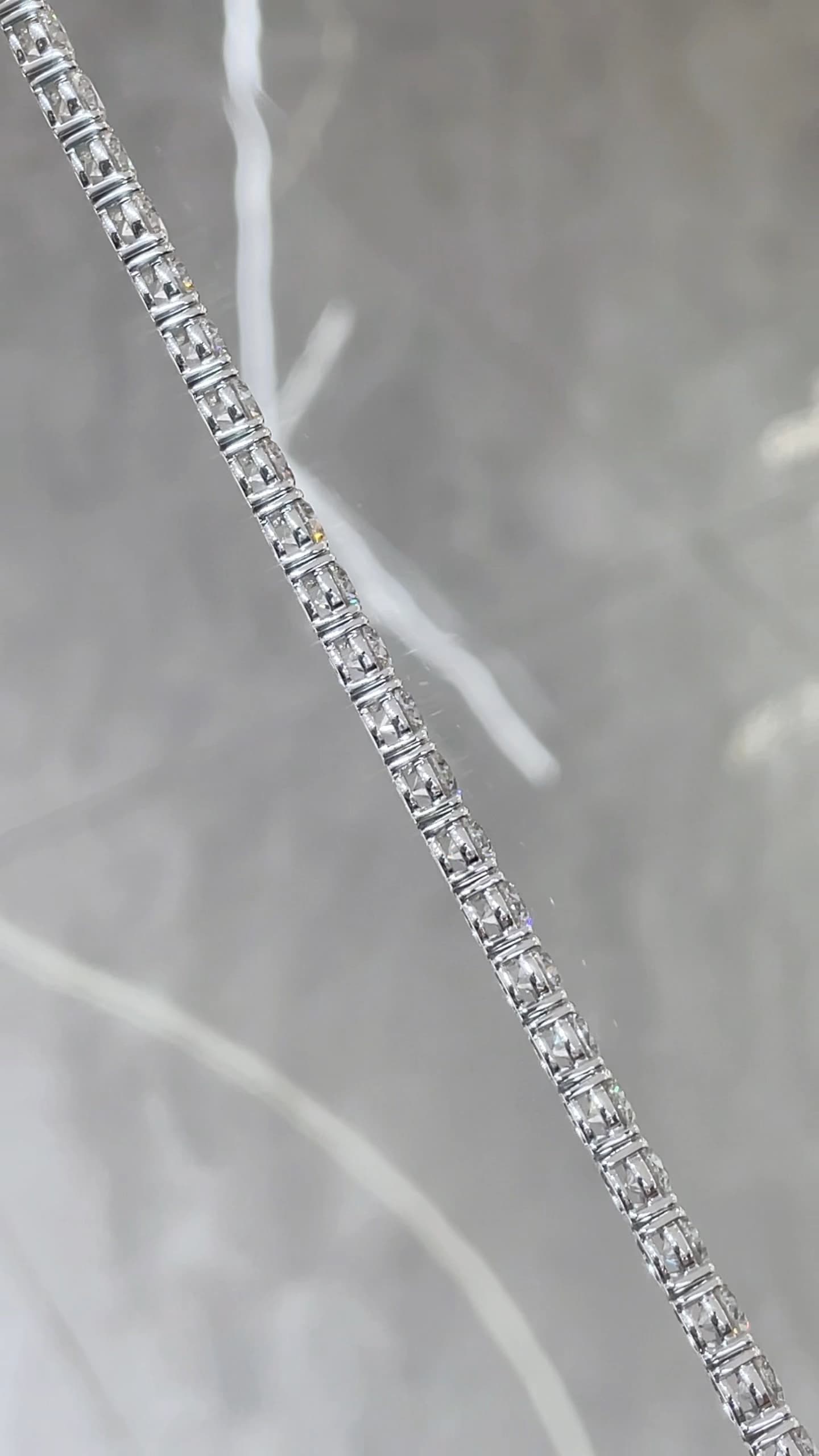 18K 金 40 分網球手鍊 - 視角 2