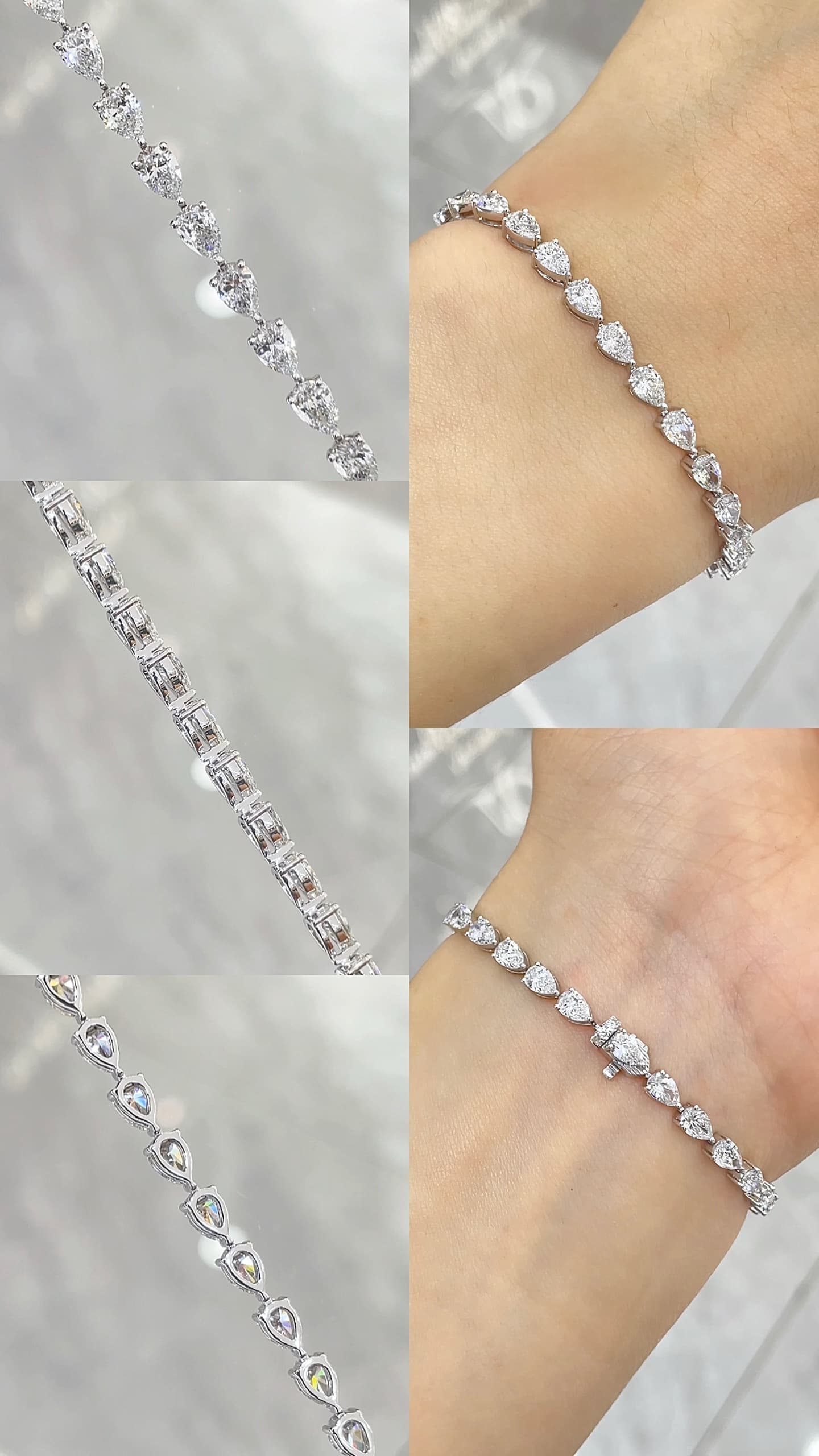 18K 金 20 分水滴手鍊 - 視角 6