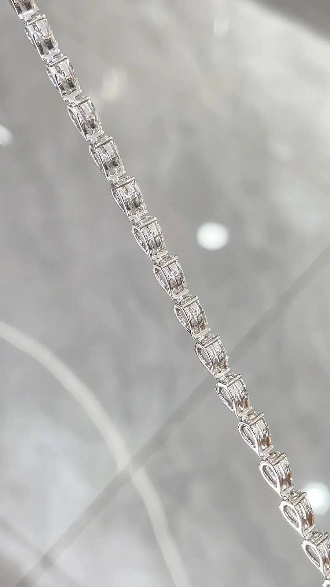 18K 30 分規格水滴手鍊 - 視角 2
