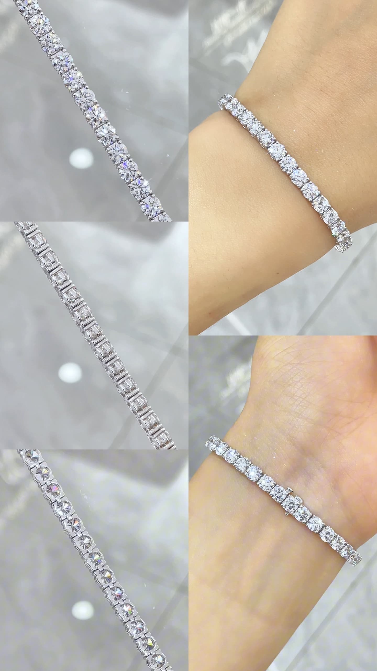 18K 金 30 分網球四爪手鍊 - 視角 6