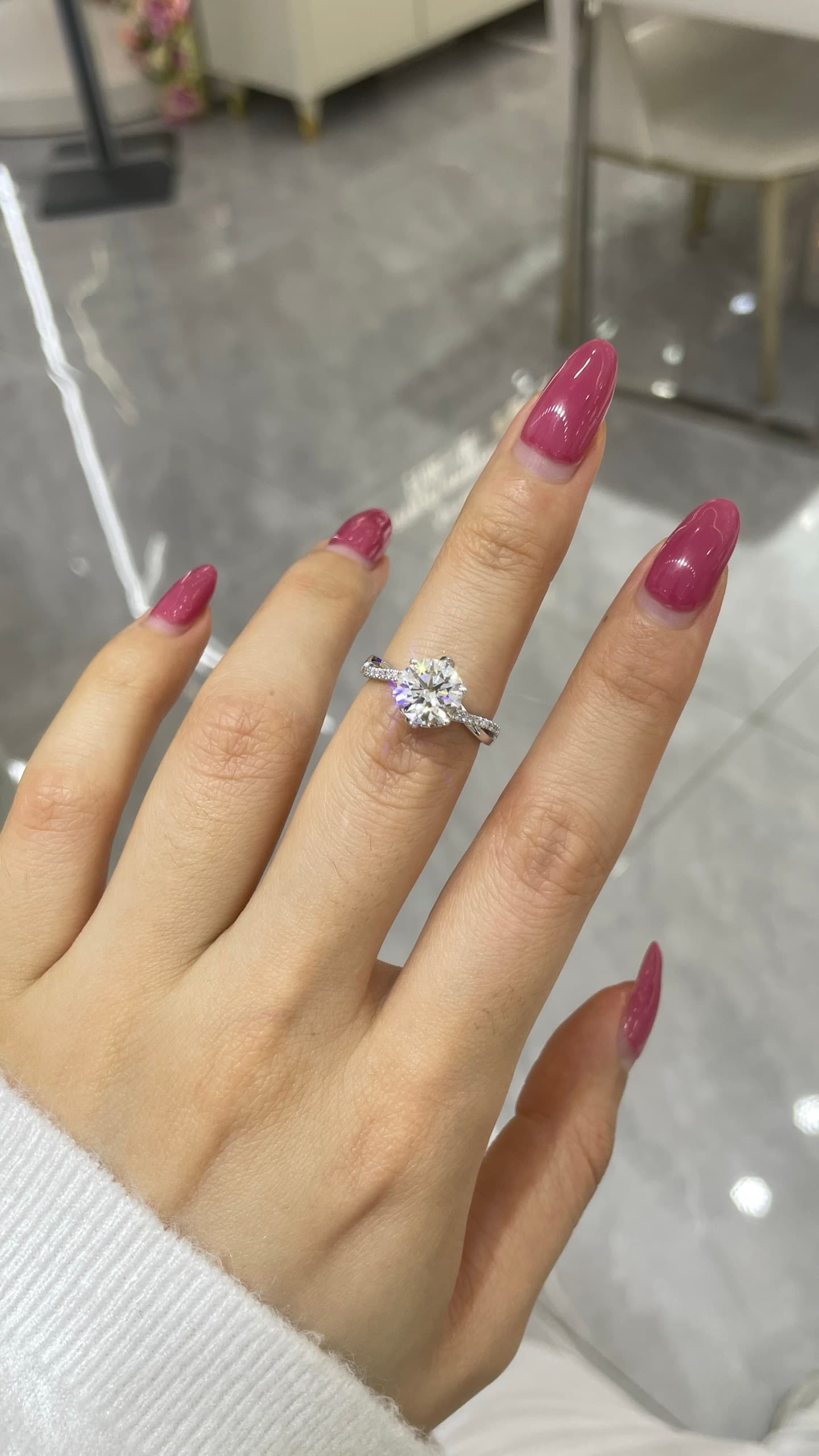 18K 2ct 鑽戒 - 視角 2