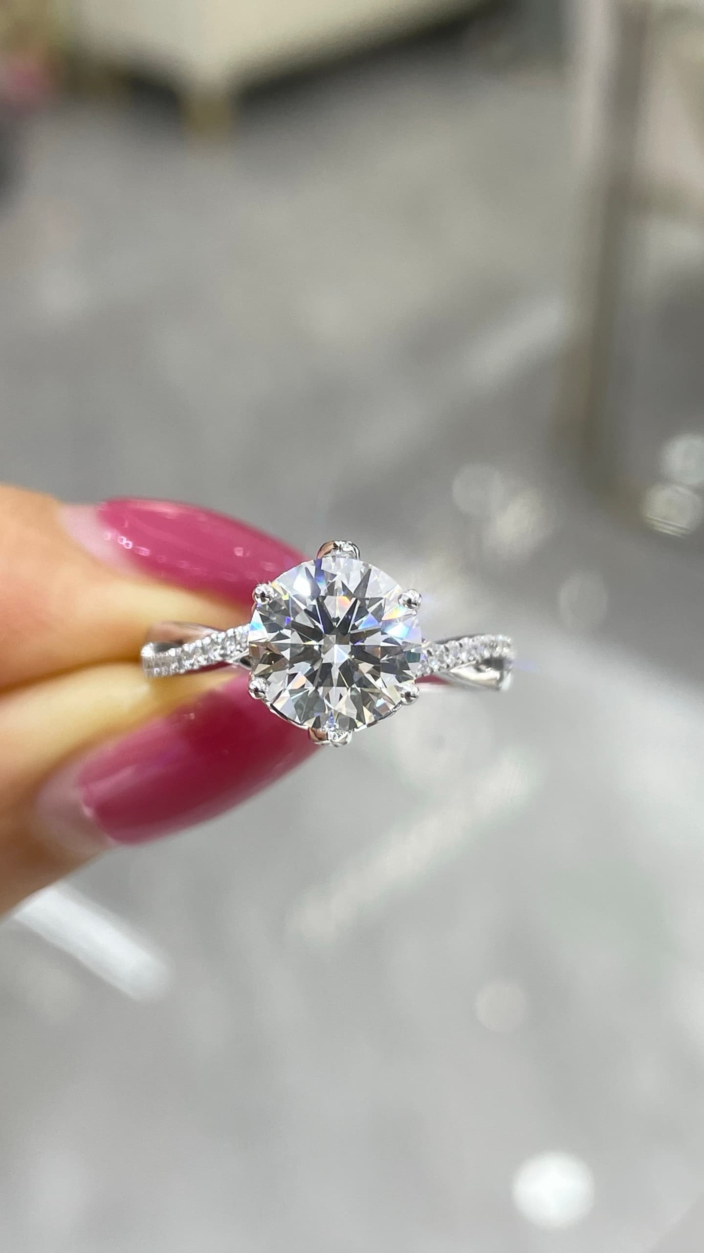 18K 2ct 鑽戒 - 視角 3