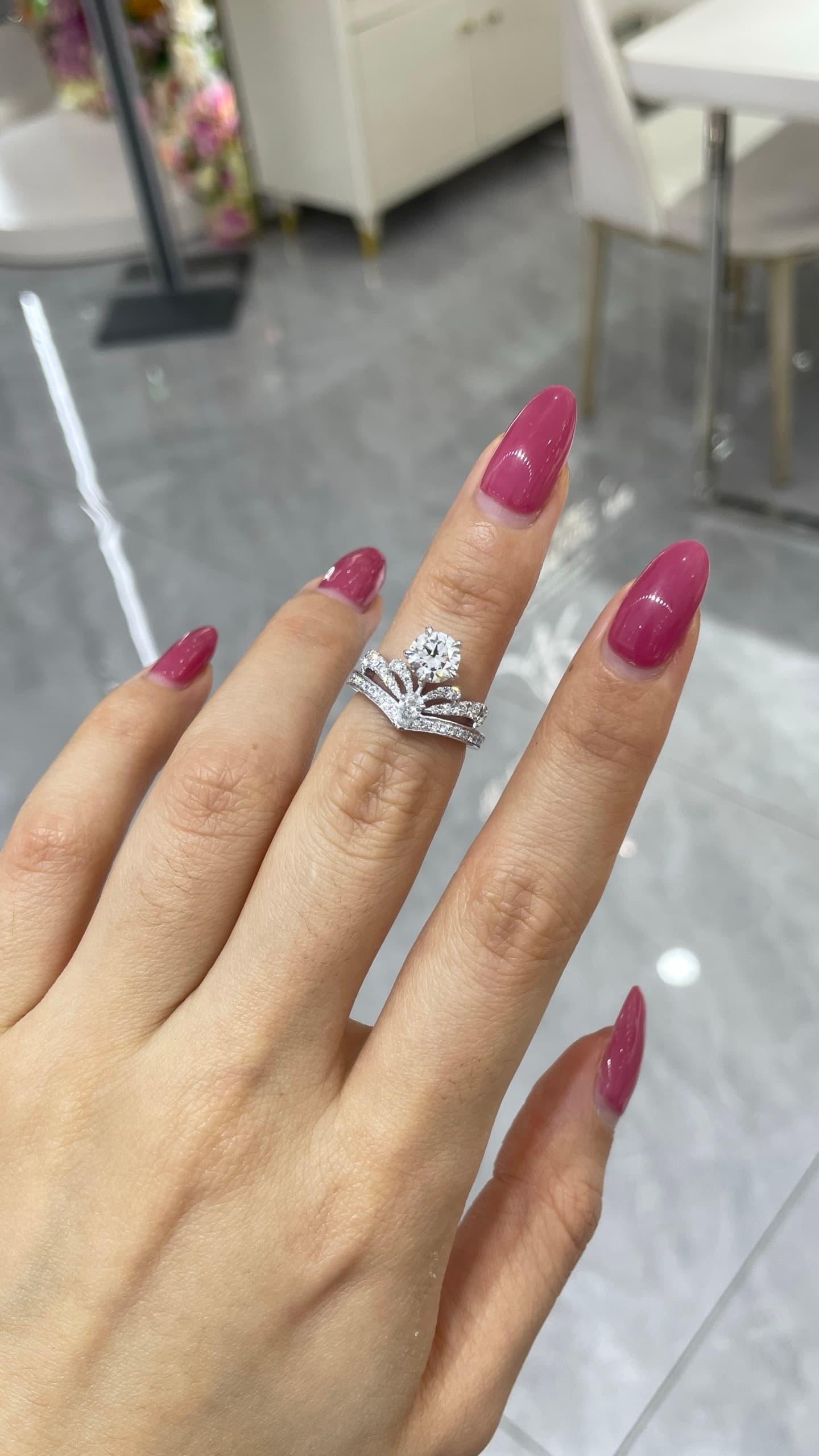 18K 1ct 鑽石戒指 - 視角 6
