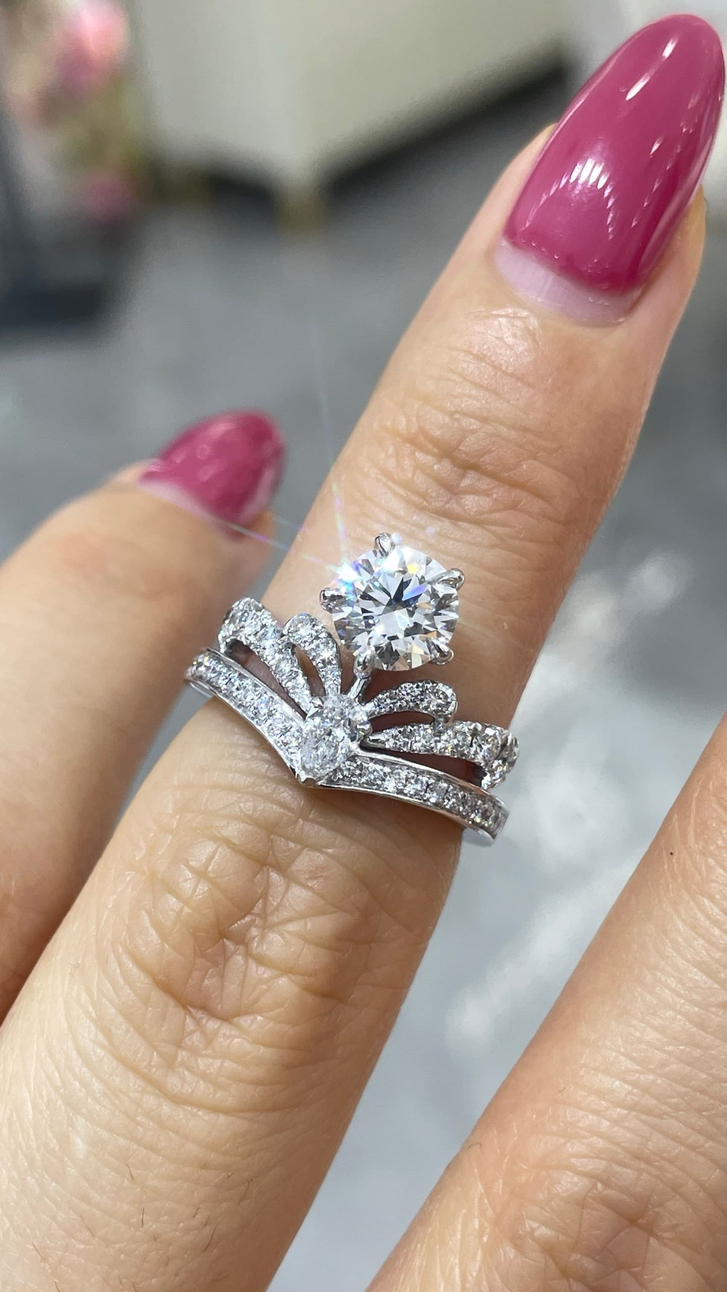 18K 1ct 鑽石戒指 - 視角 7
