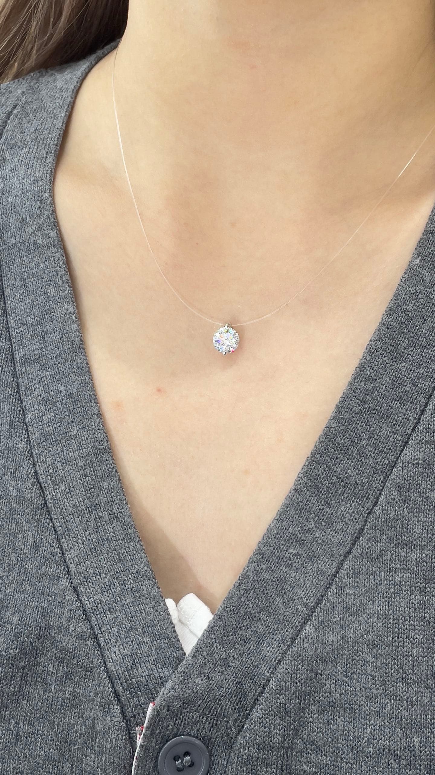 18K 金 2ct 吊墜 - 視角 4