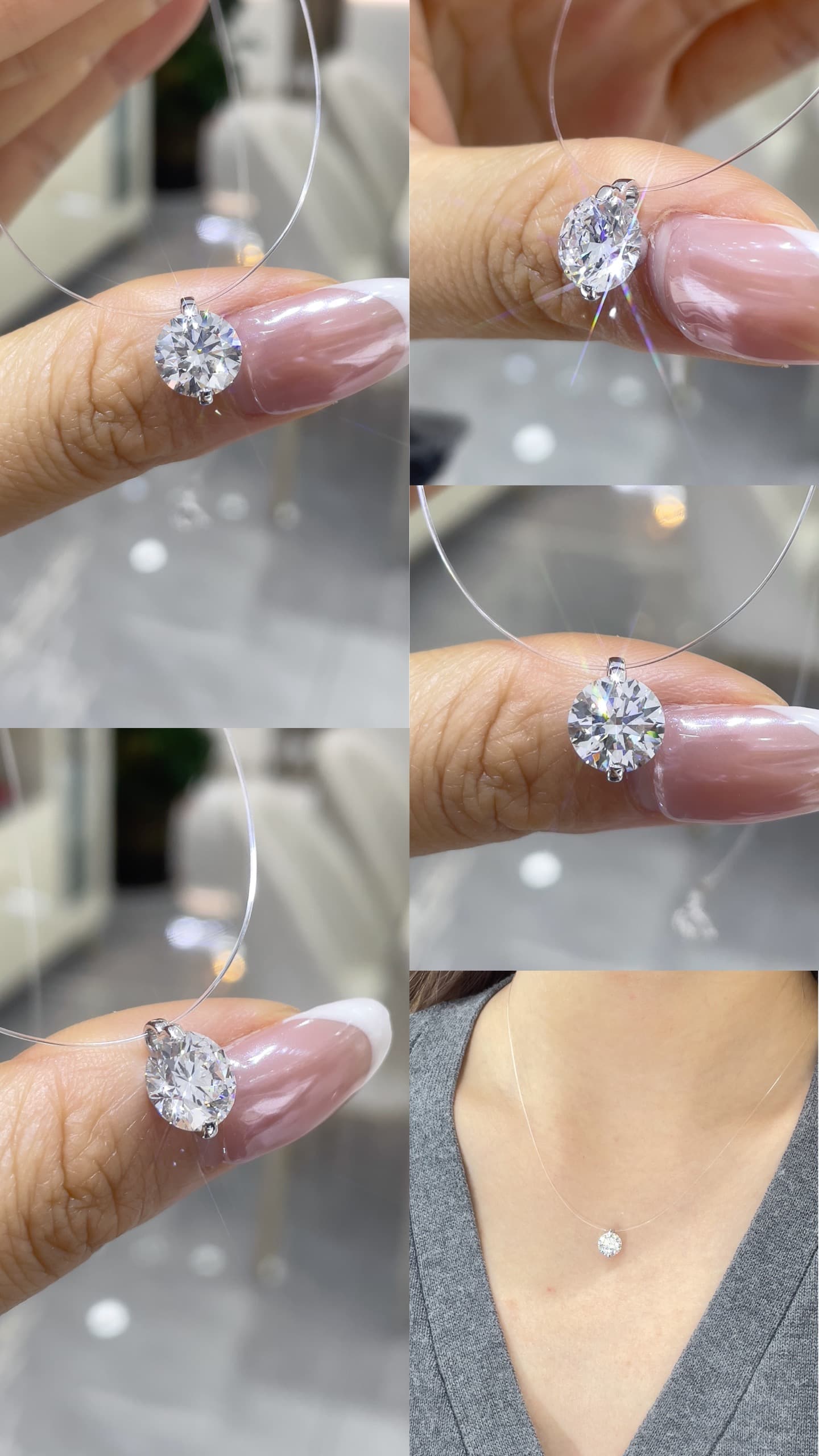 18K 金 2ct 吊墜 - 視角 6