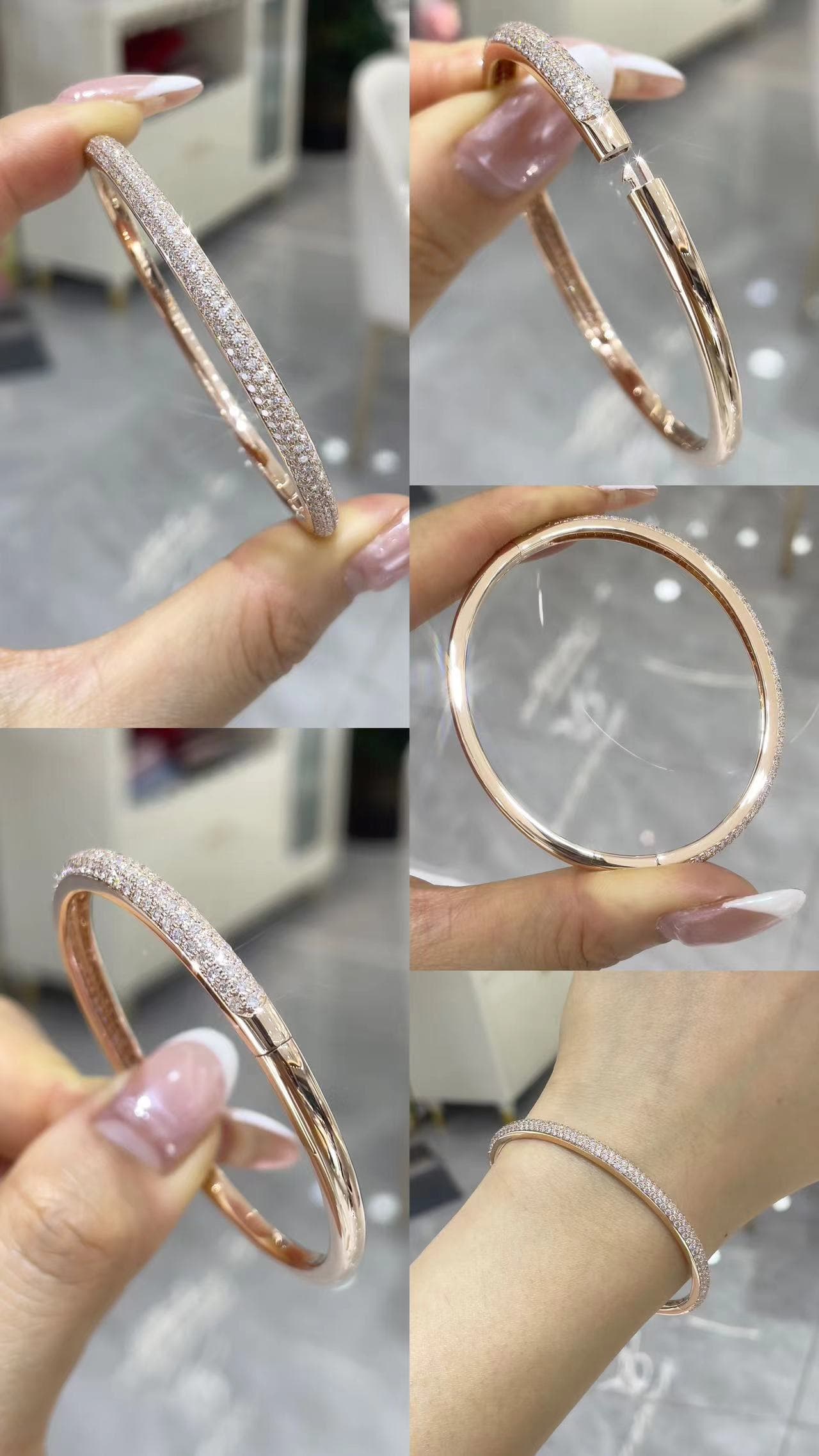 18K 鑽石手鐲 - 視角 16