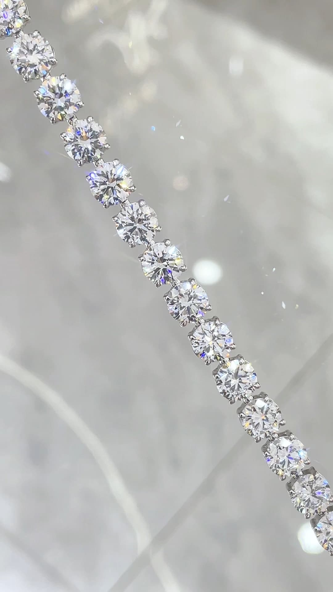 Pt950 1ct 網球手鍊 - 視角 1