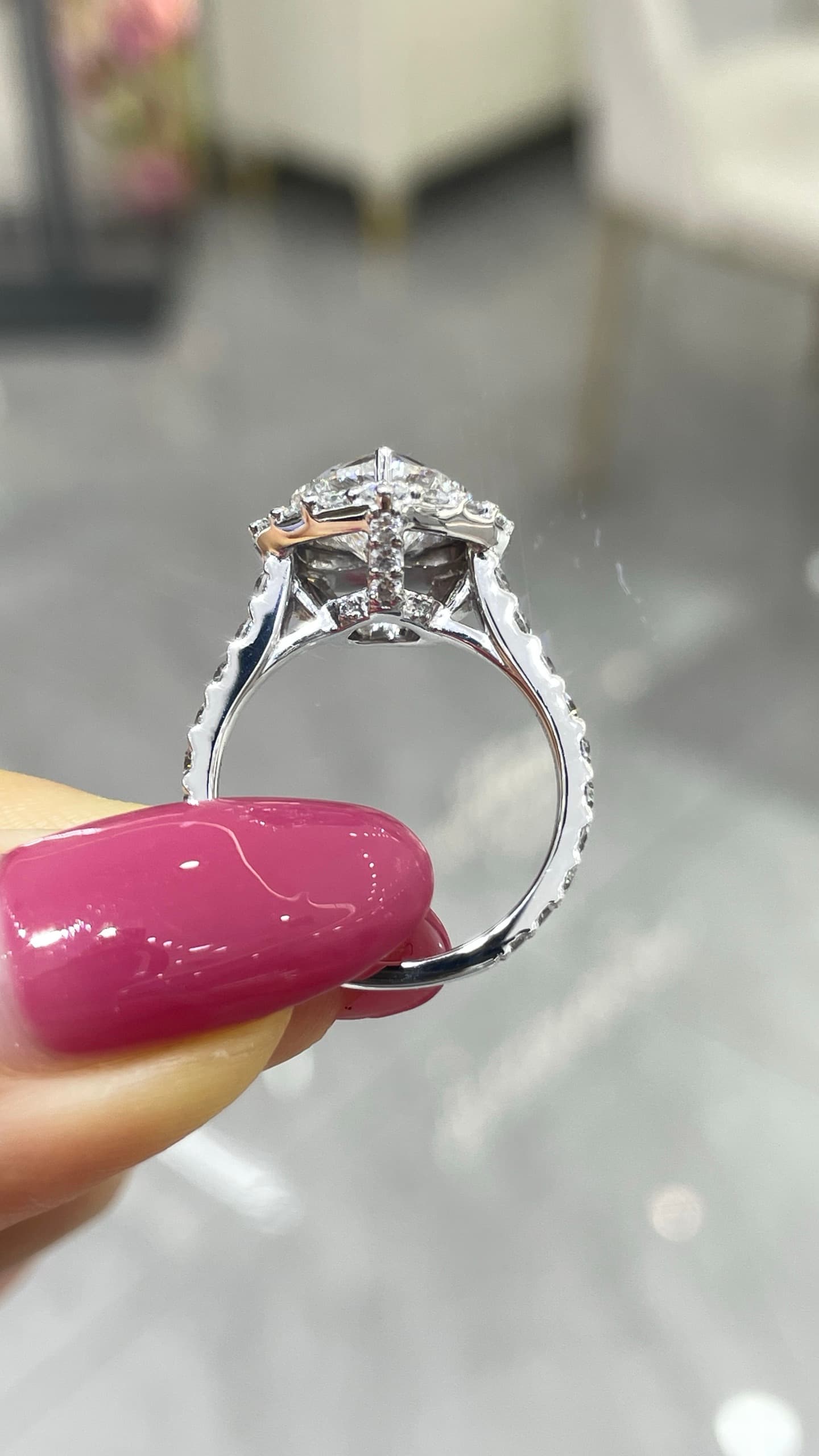 Pt940 2ct 愛心鑽戒 - 視角 9