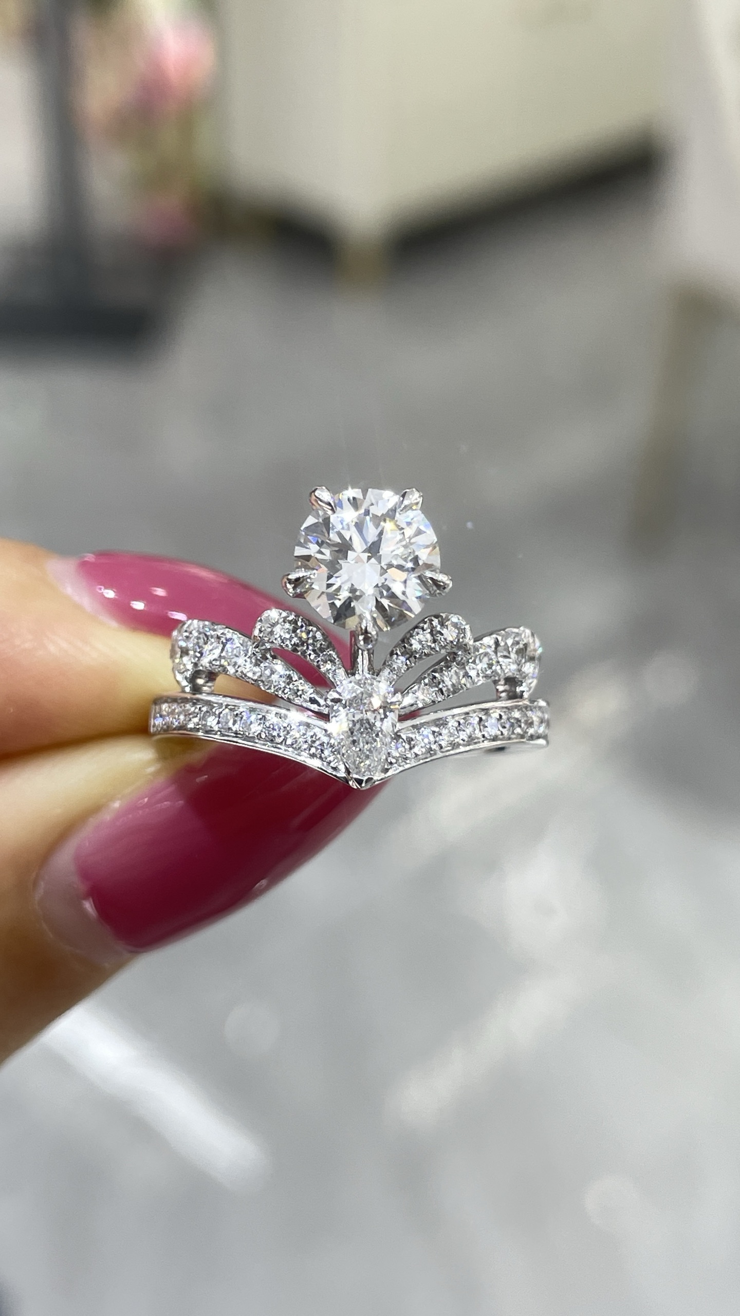 18K 1ct 鑽石戒指