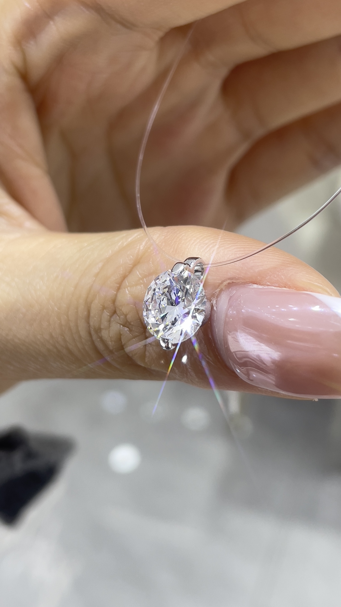 18K 金 2ct 吊墜 D2.05ct 货重0.95g