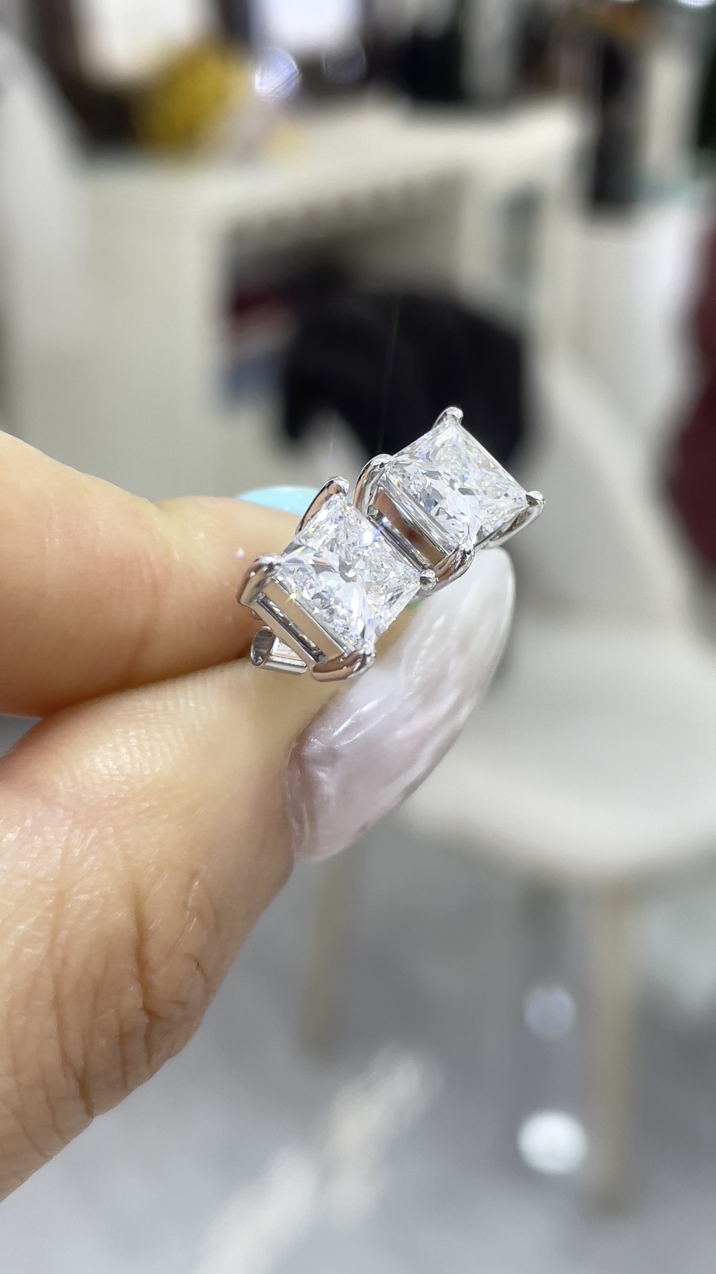 18K 鑽石耳環